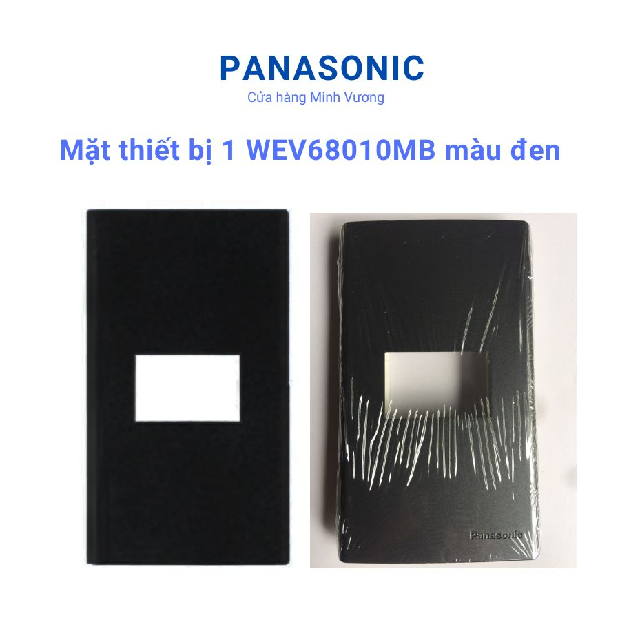 Mặt thiết bị Panasonic dòng WIDE màu đen