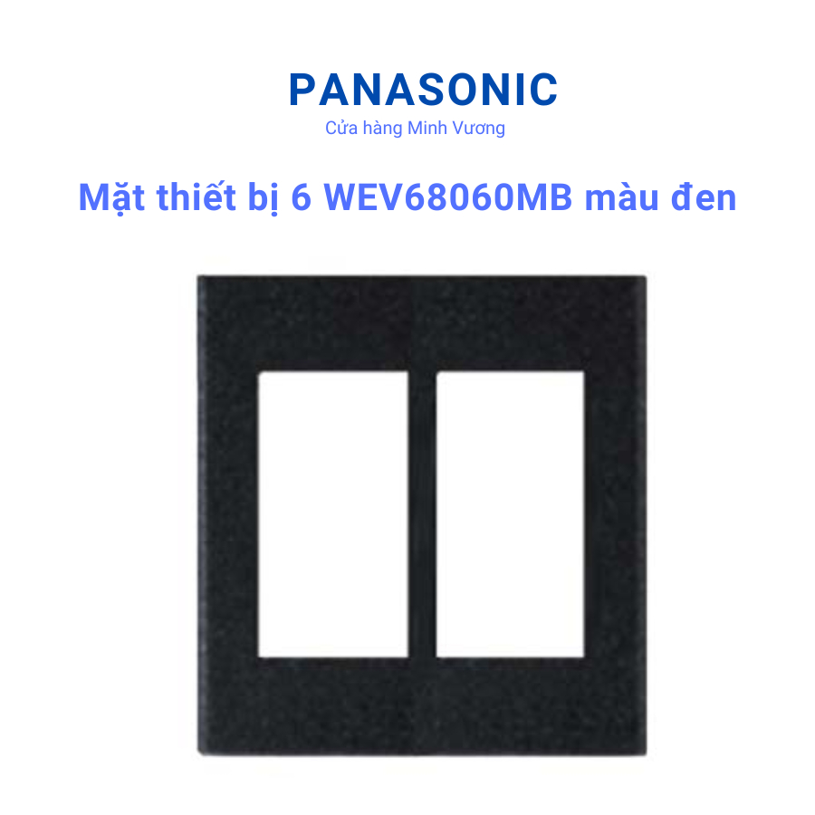 Mặt thiết bị Panasonic dòng WIDE màu đen