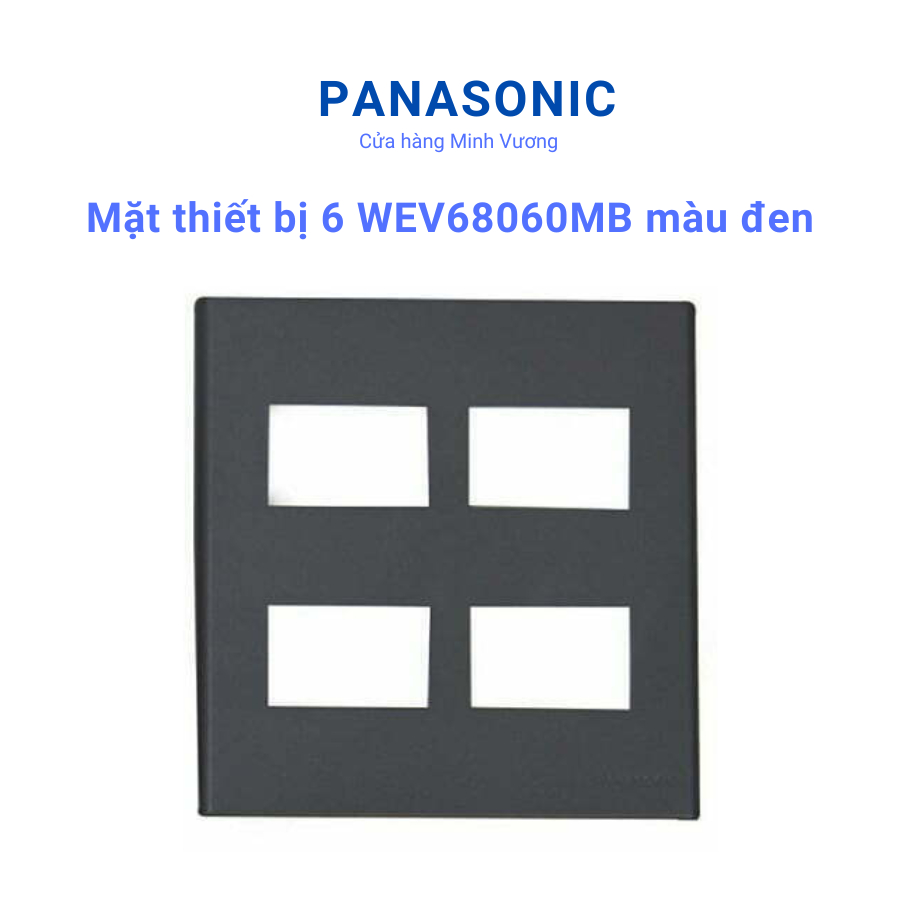 Mặt thiết bị Panasonic dòng WIDE màu đen