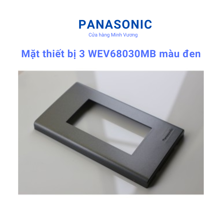 Mặt thiết bị Panasonic dòng WIDE màu đen