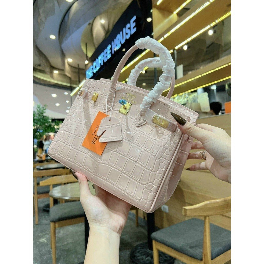 Túi xách HM Birkin vân da rắn size 20 25 hàng xuất dư đẹp