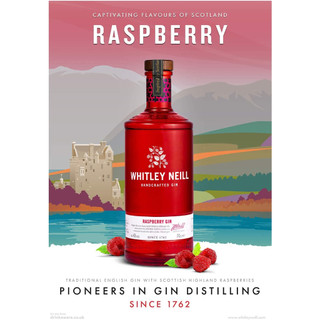 [CHÍNH HÃNG] Rượu Whitley Neill Raspberry Gin - 43% - 700ML