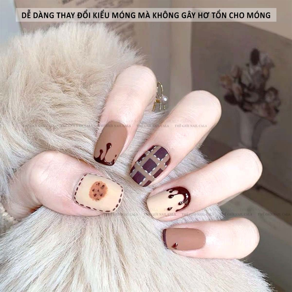 Móng úp lẻ size - Phom móng thang và nhọn dài - Móng giả làm nail chuẩn form - Móng lẻ số 6,7,8 ôm phom