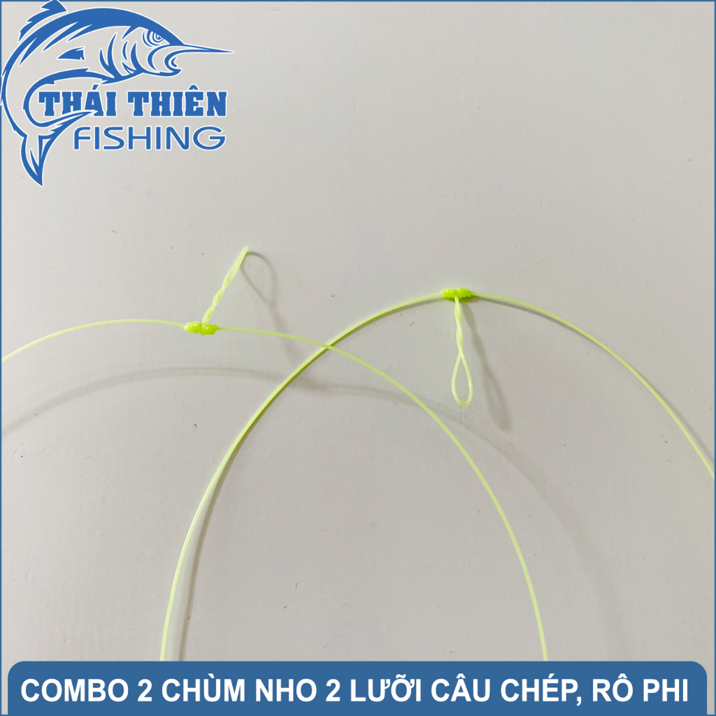 Bộ 2 Chùm Nho 2 Lưỡi Chinu Dùng Câu Tay, Máy