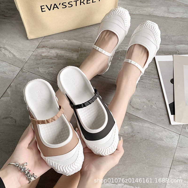 Giày Sục nhựa cao su non đi nước đi mưa êm chân