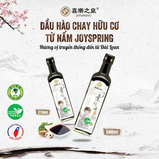 Dầu hào chay hữu cơ từ nấm JoySpring 210ml,500ml giàu axit amin