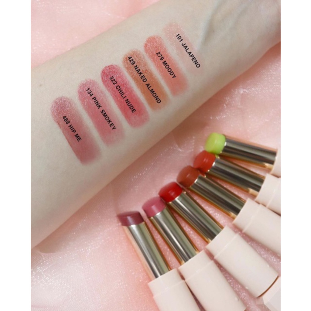 [ĐỌC KĨ MÔ TẢ] Bảng 6 màu son thạch siêu dưỡng cho môi căng mọng HERA Sensual Spicy Nude Balm (Hàn)