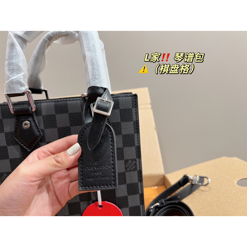 Túi Tote Eovi Damier size 23cm fullbox đẹp hoạ tiết ô vuông M266-23