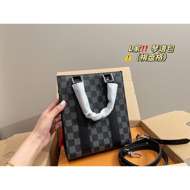 Túi Tote Eovi Damier size 23cm fullbox đẹp hoạ tiết ô vuông M266-23