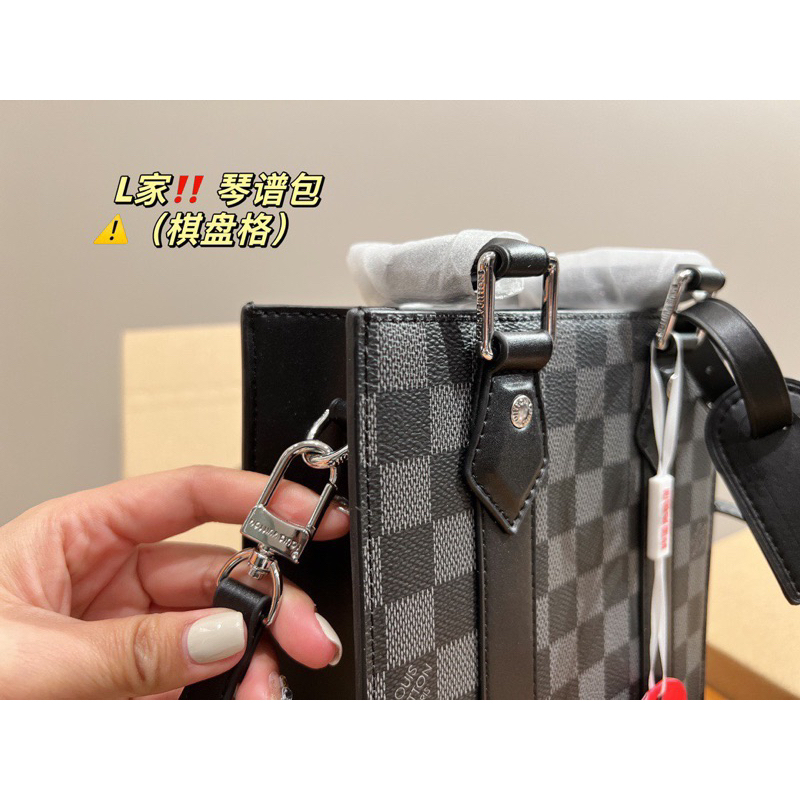 Túi Tote Eovi Damier size 23cm fullbox đẹp hoạ tiết ô vuông M266-23