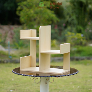 Kệ sách để bàn xương rồng đa năng Gowood gỗ cao cấp, kệ gỗ để bàn làm việc bàn học trưng bày sách vật dụng decor