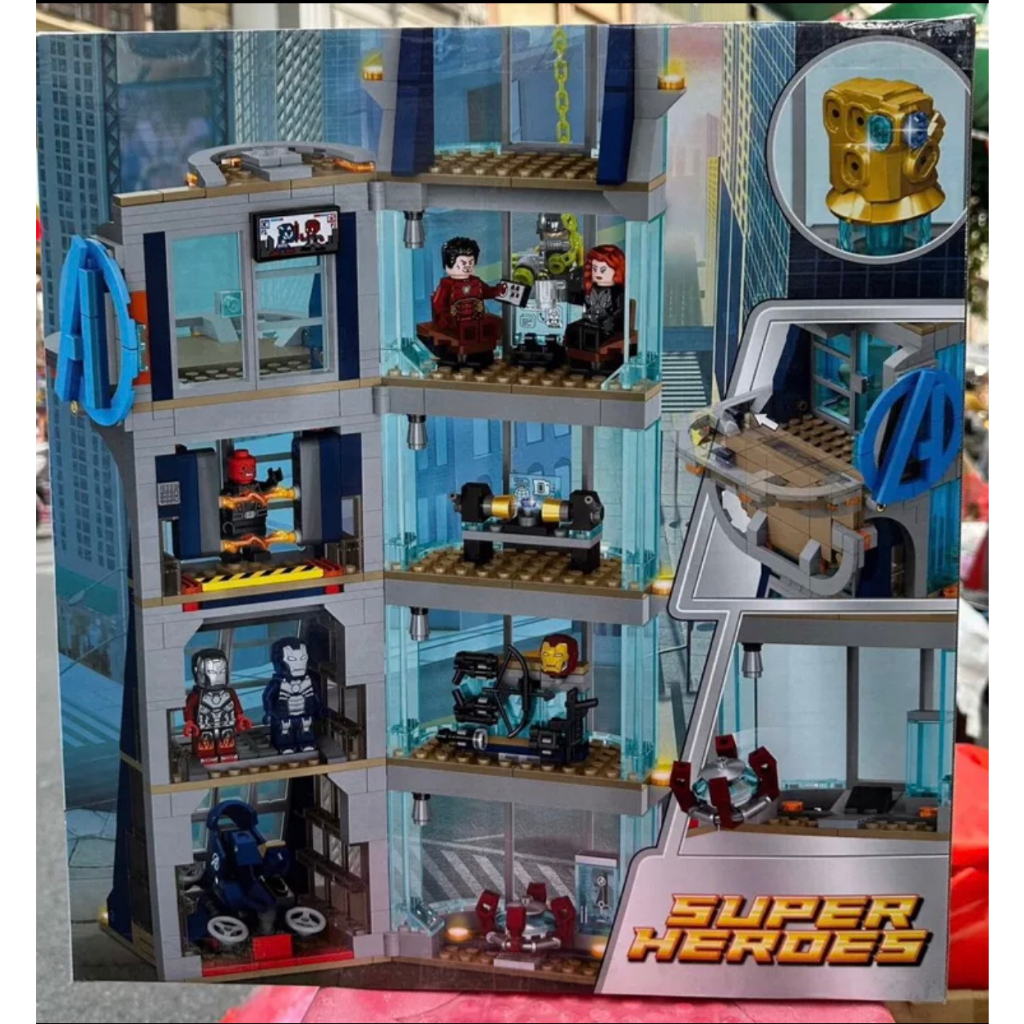 Xếp Hình 76166 Trận Chiến Ở Tháp Avenger Leji 70104