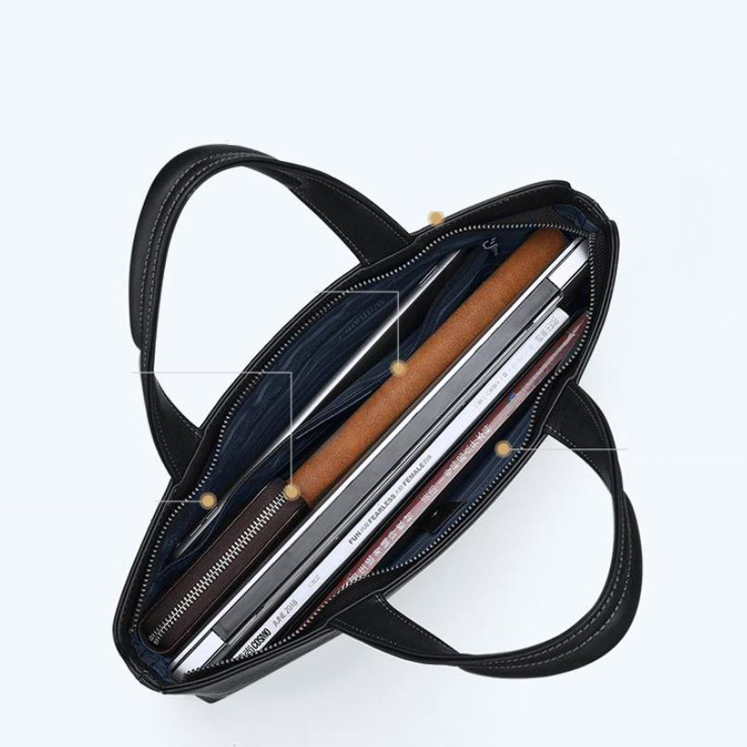 Cặp da nam cao cấp hàng hiệu WilliamPOLO chất liệu da Bò nguyên tấm - POLO 223162