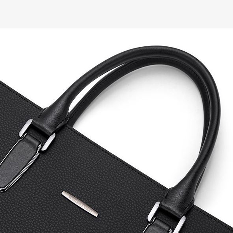 Cặp da nam cao cấp hàng hiệu WilliamPOLO chất liệu da Bò nguyên tấm  - POLO 203085