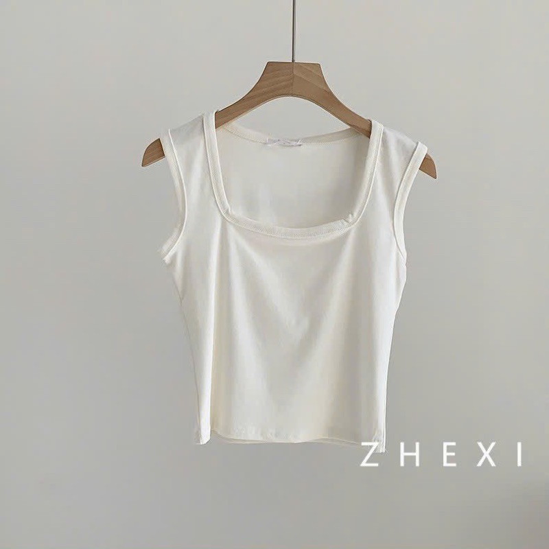 Áo thun zip 3 lỗ cổ vuông