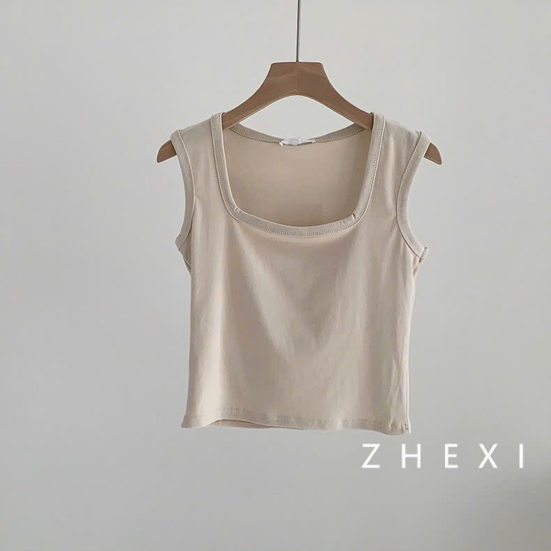 Áo thun zip 3 lỗ cổ vuông