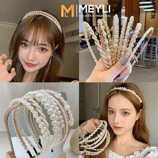 Băng đô cài tóc đính ngọc trai nhân tạo, nhiều kiểu dáng phong cách công tiểu thư MEYLI K218