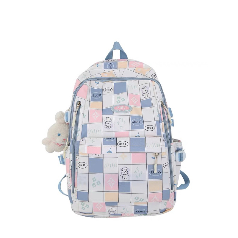 Balo caro màu pastel chống thấm xinh xinh size lớn