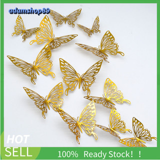 Set 12 bướm 3d dán tường trang trí tiện dụng