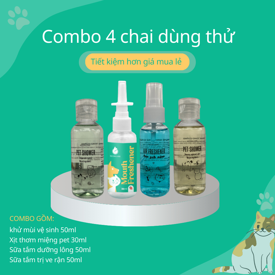 Combo 4 sản phẩm dùng thử Beoncare