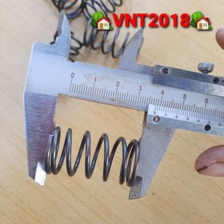 Lò xo nén thép đen phi 22mm sợi 1.8mm dài 42mm