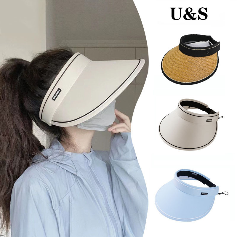 Mũ cói rộng vành nửa đầu chống nắng nón cói đi biển nữ thời trang mùa hè hàn quốc cá tính mũ rộng vành chống nắng upf50 +