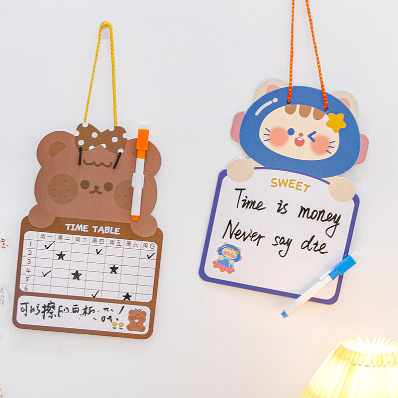 Bảng Viết Hai Mặt Có Dây Treo, Bảng Tên Treo Cửa Phòng Ngủ Dễ Thương YuuMoon