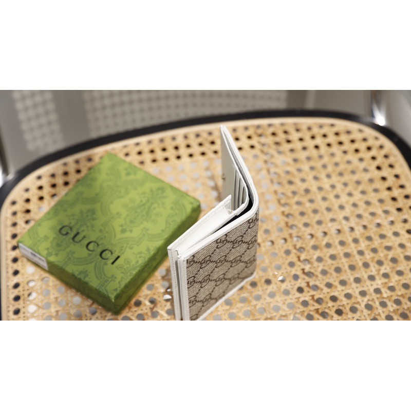 Ví HORSEBIT  MINI  hàng da thật,fullbox 1 mầu : Trắng chất da dày dặn W366