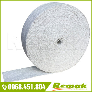 Băng vải sợi gốm Ceramic Chống cháy Bản rộng 5cm Đai sợi ceramic