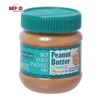 Bơ đậu phộng mịn hiệu golden farm 170gr / 340gr