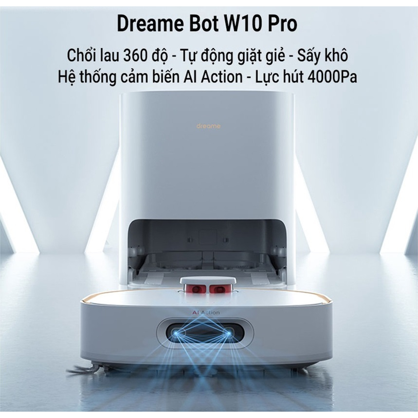 Robot Hút Bụi Lau Nhà Dreame bot W10S ProTự Giặt Giẻ, Sấy Khô Bảo hành 24 tháng | BigBuy360 - bigbuy360.vn