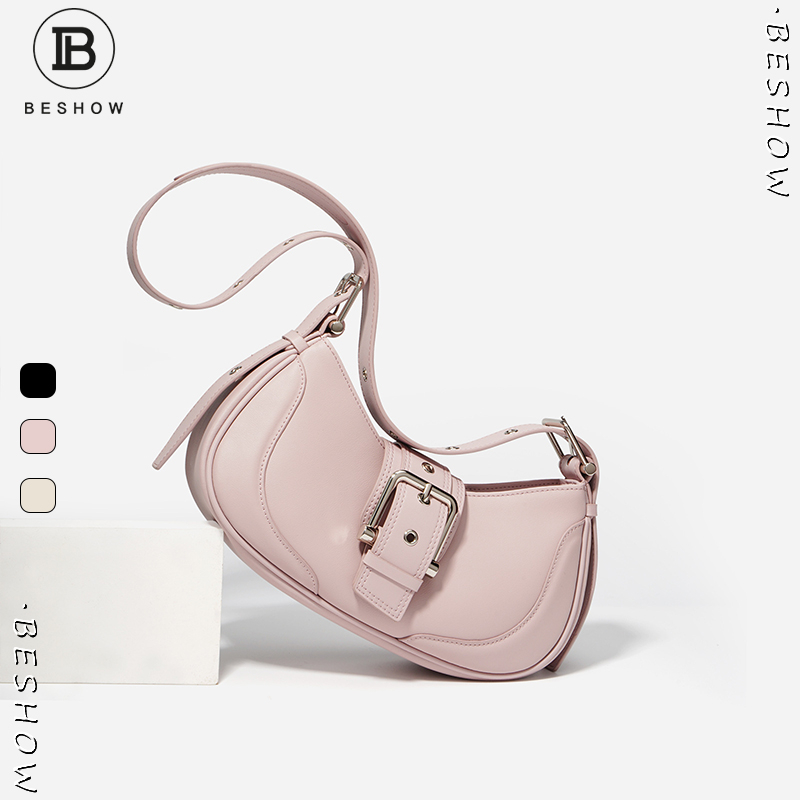 Túi xách nữ BHSHOW Túi xách nữ thương hiệu Túi da thật Túi xách nữ sang trọng Túi vai đơn Túi nách Túi da bò
