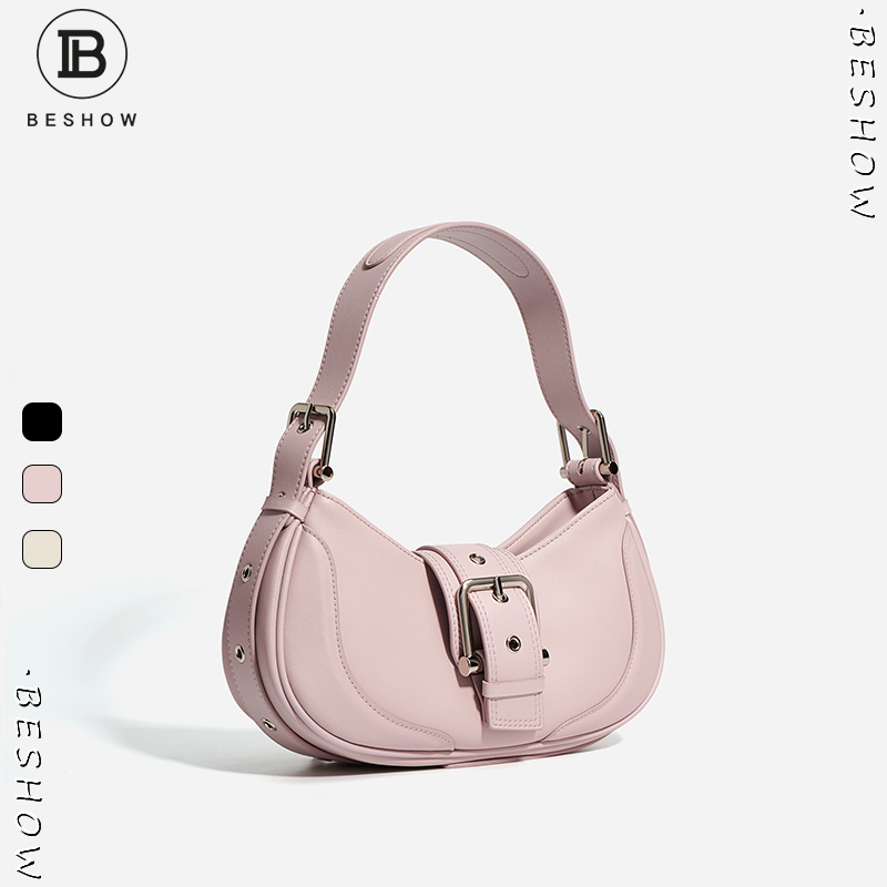 Túi xách nữ BHSHOW Túi xách nữ thương hiệu Túi da thật Túi xách nữ sang trọng Túi vai đơn Túi nách Túi da bò