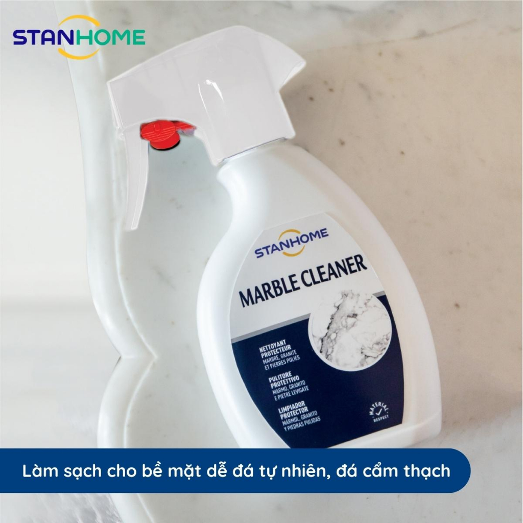 Bình Xịt Vệ Sinh Đá Tự Nhiên STANHOME Marble Cleaner Giúp Tăng Cường Độ Bóng An Toàn Bề Mặt 250ML