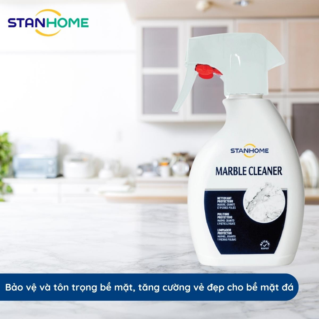 Bình Xịt Vệ Sinh Đá Tự Nhiên STANHOME Marble Cleaner Giúp Tăng Cường Độ Bóng An Toàn Bề Mặt 250ML