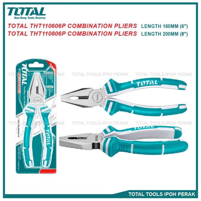 Kìm răng (dòng tiêu chuẩn) TOTAL THT110806P (loại 8 inch)