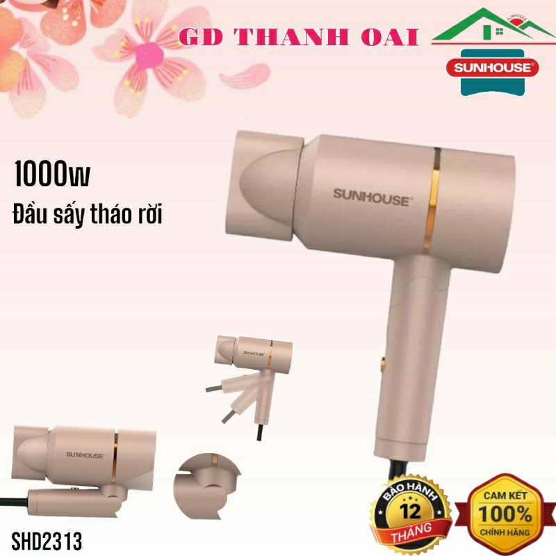 Máy Sấy Tóc SUNHOUSE SHD2313 - Bảo Hành Chính Hãng 12 Tháng