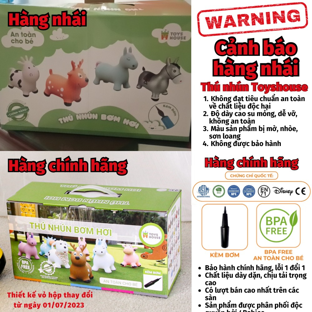 Thú nhún trẻ em cao cấp Toyshouse  - Tiêu chuẩn Xuất khẩu Mỹ  và Châu Âu