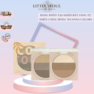 Bảng phấn tạo khối bắt sáng tự nhiên 3 màu hf954 sivanna colors