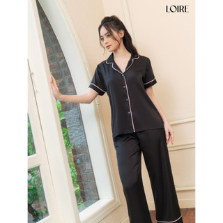 Bộ Pijama Lụa Tay Ngắn Basic LPN07