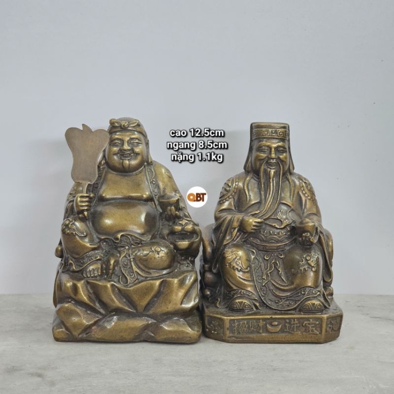 Bộ Thần Tài - Thổ Địa ( size Trung ) bằng đồng phong thủy