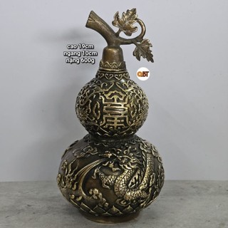 Hồ lô rồng bằng đồng phong thuỷ