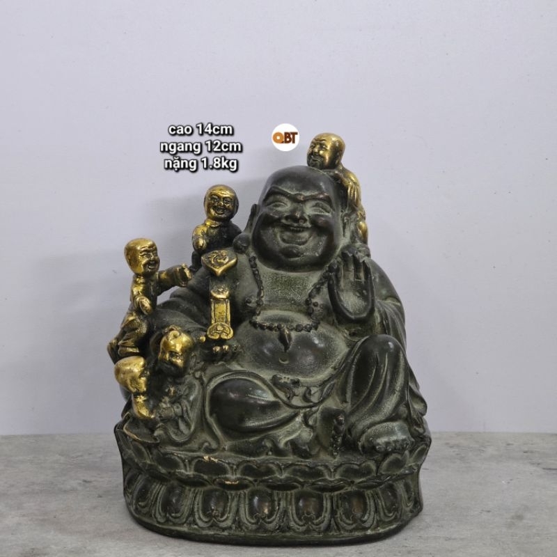 Phật Di Lặc Ngũ Phúc bằng đồng phong thủy