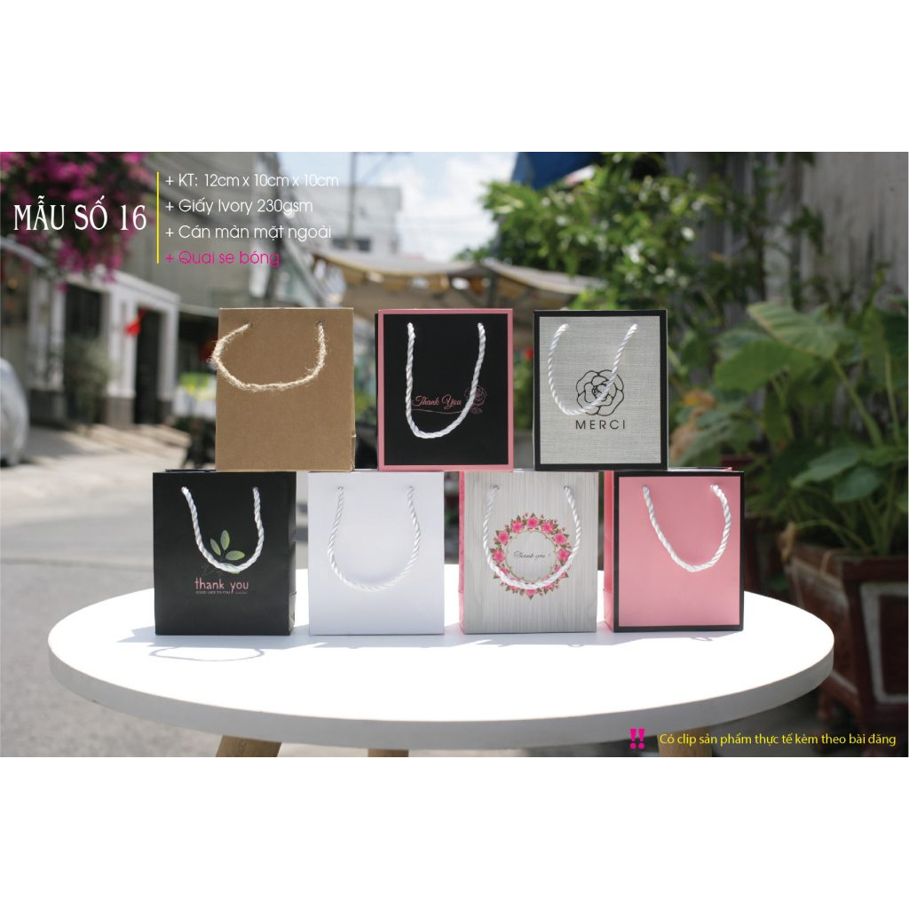 50 cái - Túi giấy mini đựng son môi, mỹ phẩm nhỏ, nước hoa chiết,quà tặng,tinh dầu
