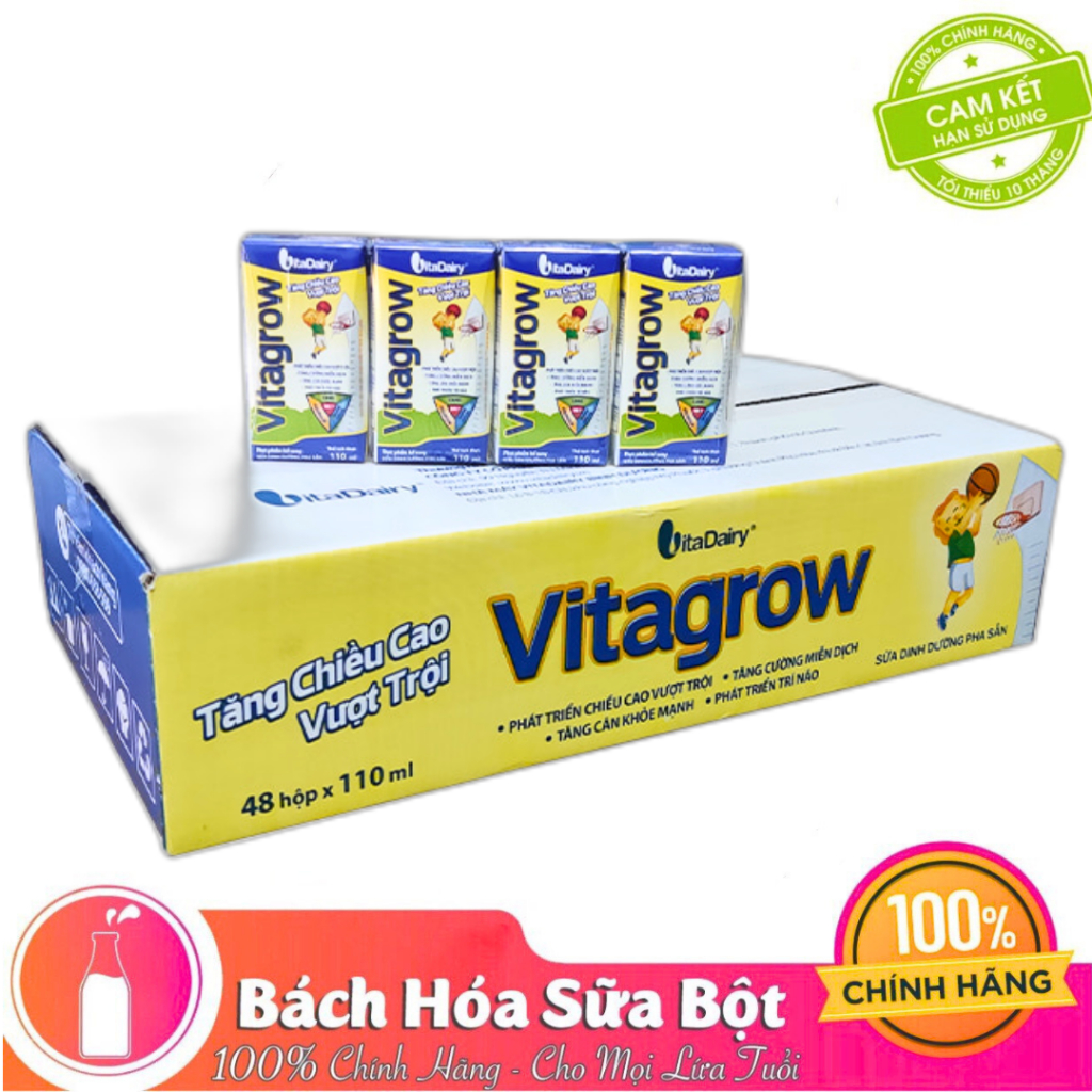 Sữa bột pha sẵn Vita Grow 110ml ( thùng 48 hộp )