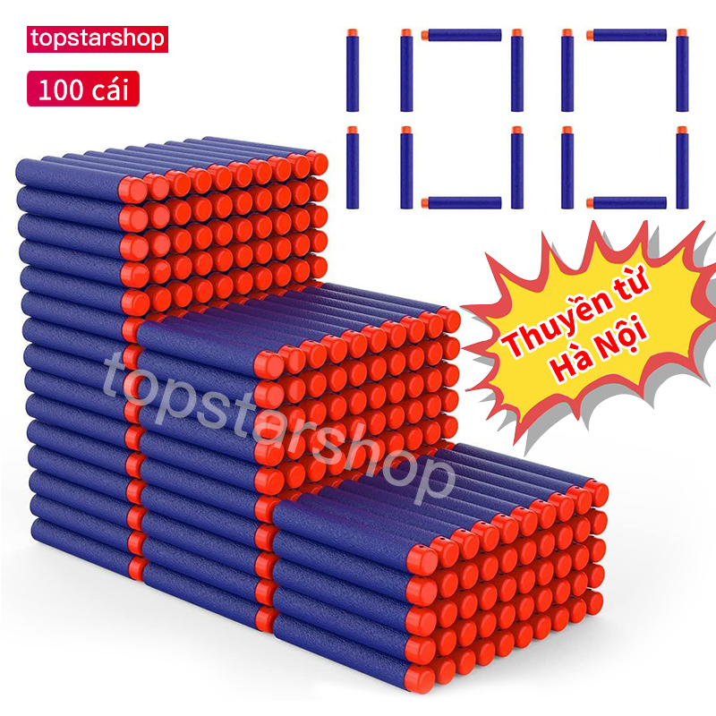 100 Chiếc Phi Tiêu Bọt Đồ Chơi 7.2Cm Thanh Bọt Biển Đồ Chơi Dan Đồ Chơi