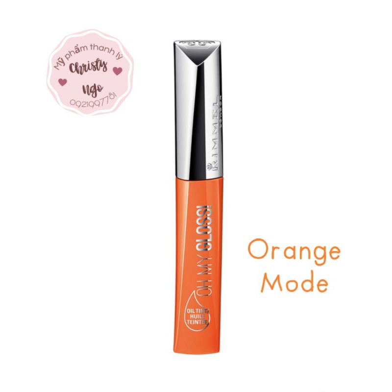 SON BÓNG CÓ MÀU RIMMEL OH MY GLOSS OIL TINT 600 ORANGE MODE