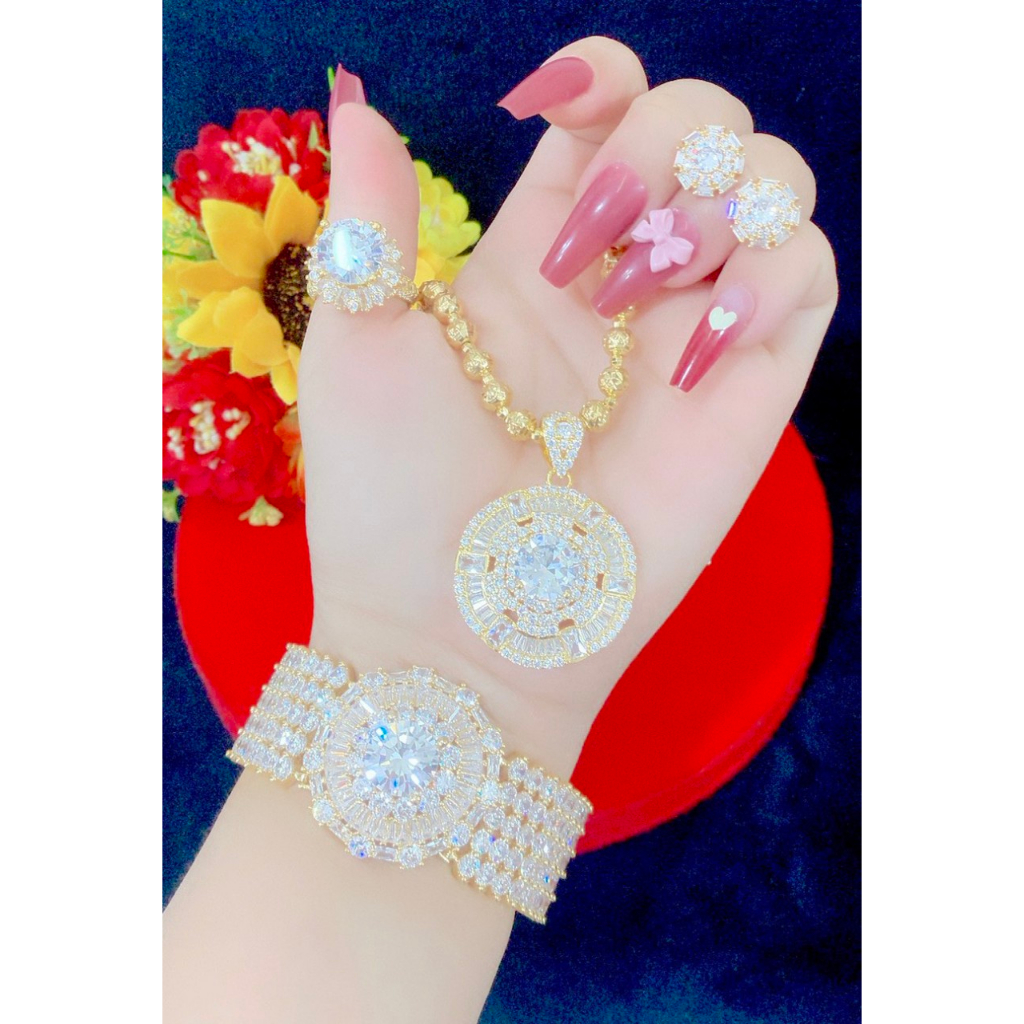 Bộ trang sức 4 món mạ 18.k cao cấp K369