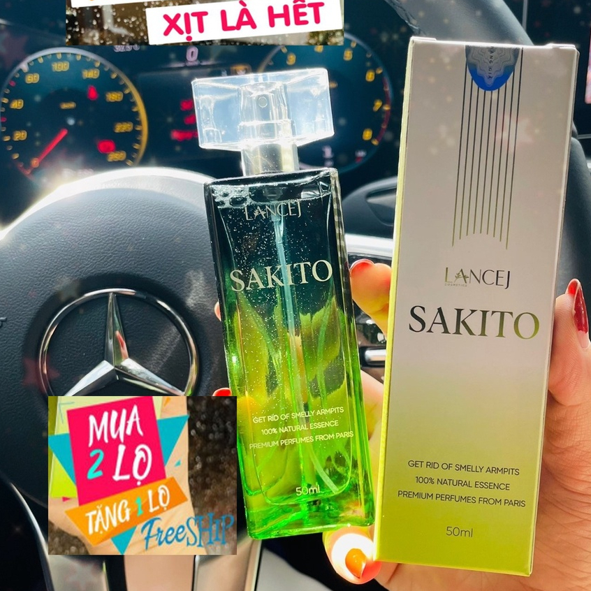 Xịt Khử Mùi Hôi Nách SAKITO Lancej Giúp Khử Mùi,Kháng Khuẩn,Khô Thoáng/ SAKITO Lancej