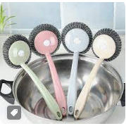 Cọ xoong nồi cán dài sợi nhôm Vinasu